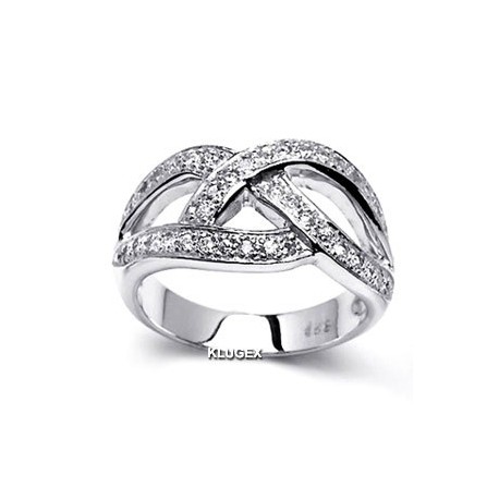 925 Sterling Ezüst Gyűrű Cirkónia Kővekkel 