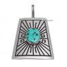 Különleges Kézi Készítésű 925 Ezüst Medál Türkizzel