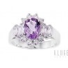 Ezüst Gyűrű Ametiszt Drágakővel