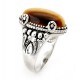 Amerikai Ezüst Gyűrű Tigrisszem Eredeti Drágakővel