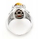 Amerikai Ezüst Gyűrű Tigrisszem Eredeti Drágakővel