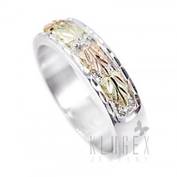 Black Hills Sterling Ezüst & 12K Arany Karika Gyűrű